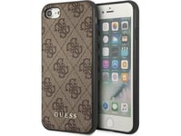 Apple Iphone Se 2022 / Se 2020 / 7 / 8 Guess Dėklas 4G Metal Gold Logo (Guhci8g4gfbr) Rudos Spalvos