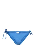 String Side Tie Cheeky Bikini Blue Calvin Klein