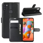 [CNL] Samsung Galaxy M11 Phone Coque, Samsung Galaxy M11 M115F M115F/DSN Coque Housse Flip Cuir PU + Etui Fixe Protection Case 9