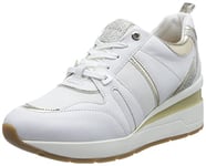 Geox Femme D Zosma Basket, Blanc, 36 EU