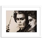 Wee Blue Coo Painting Movie Film Portrait Maguire Sweeney Todd Depp Framed Wall Art Print