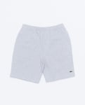 LACOSTE MEN'S ORGANIC BRUSHED COTTON FLEECE SHORTS SILVER CHINE Herr SILVER CHINE