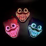 Huggy Wuggy LED Mask Poppy Playtime Poppy's Playtime Mask Halloweenmask-Xin Blue