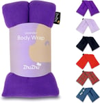 Zhu-Zhu Lavender Body Wrap Wheat Bag Microwavable Purple Fleece Microwave Heat P