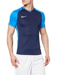 Nike Trophy III SS Maillot Homme, Midnight Navy/Lt Photo Blue/Lt Photo Blue/Blanc, FR : 2XL (Taille Fabricant : 2XL)