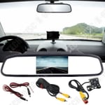 TECH DISCOUNT Td® Backspegel Lcd-skärm Monitor + Backkamera Night Vision För Bil - Biltillbehör Parkering