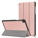 For Lenovo TAB M10 Plus 10.3 TB-X606F 2020 TB-X606 X606 X606F M10Plus Tablet Case Custer Fold Stand Bracket Leather Cover-Rose Gold