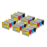 24 Ink Compatible With Brother DCP 130C 135C 150C 153C 157C 330C 540CN LC970