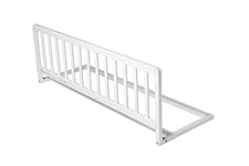 Safetots Barrière de Lit en Bois, Sécurité pour Bébé, Rail de Lit Enfant Pré-Assemblé, 140cm de Largeur x 38cm de Hauteur, Couleur Blanc