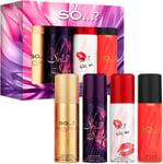 So…? Iconic Womens Mini Galore Body Mist Body Spray Fragrance Gift Set 4 x