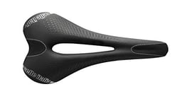 Selle Italia - C2 Gel Flow, Soft Gel Bicycle Saddle with a Wide Seat with Anti-Vibration Technology and a Manganese Rail, Water Resistant - Black - S2