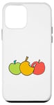 iPhone 12 mini Red Yellow Green Cartoon Apples Case