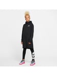Nike Girl’s  Fleece Parka Jacket (Black) - Sz-S Age 8-9 - New ~ BV3058 010