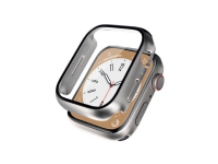 Crong Hybrid Watch Case - Etui ze szkem Apple Watch 40mm (Starlight), Ask, Smartwatch, Sportklocka, Silver, Apple, Apple Watch Series 4/5/6/SE 40mm, Polykarbonat, Härdat glas