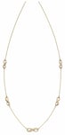 Elements Gold GN339 9k Yellow Gold Infinity Necklace 42.5 Jewellery