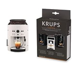 KRUPS Essential Machine à café à grain, Machine à café, Broyeur grain, Cafetière expresso, Cappuccino & Kit entretien Full Auto Expresso Broyeur XS530010