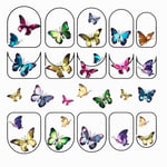 Nagelstickers butterfly – 28 nagelklistermärken med vackra fjärilar