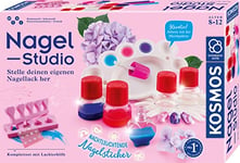 KOSMOS 671587 Nail Studio, créez votre propre vernis à ongles, boîte d'expérimentation pour enfants à partir de 8 à 12 ans pour nail art beauté beauté cosmétique manucure pédicure cadeau kit complet