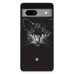 Google Pixel 7a Skal - Svart/vit katt