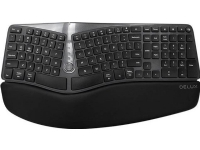 Ergonomic wireless keyboard Delux GM901D BT + 2.4G (black)