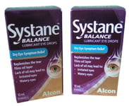 Eye Drops - Systane Balance Lubricant Eye Drops - 10ml - Pack of 2