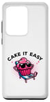 Coque pour Galaxy S20 Ultra Cake It Easy Cute Cupcake Pun Vacay Mode Vacances d'été