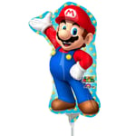 Children Party Super Mario Bros Mini Shape Foil Balloon (inflated Stick In