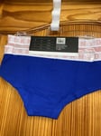 Girls DKNY Knicker Hipsters  Age 12-14 Years Pink Blue New Tags x2 Pair