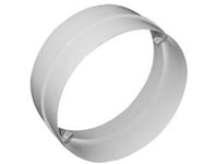 Fresh Plastsystem 150, Hvid Pvc, Nippel/Samlestykke For Rør Ø150 Mm.