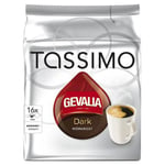 Gevalia Tassimo mörkrost kaffekapslar, 16 port