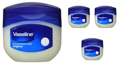 4 Vaseline Pure Petroleum Jelly Original Dry Cracked Lips Face Skin 100ml