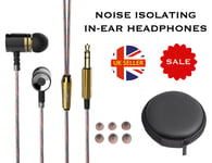NEW In-Ear Genuine Headphones Earphones High Definition Heavy Bass 3.5mm Jack UK