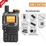 UV-K5(8) Walkie Talkie 50-600MHz Two Way Radio UV-K6 Ham Radios Rechargeable