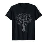 Binary Tree White - Nerdy Computer Coding Programmer Code T-Shirt