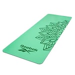 Reebok Unisex's Green Mandala Natural Rubber Yoga Mat