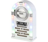 ITEK I60018CDGW Bluetooth Jukebox - Gloss White, White