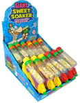 12 stk Sweet Soaker - Vannpistoler i Assorterte Farger med Godteri - Hel Eske