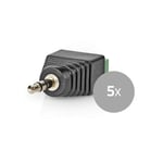 CCTV Strömanslutning | 3-vägs Terminalblock | 3.5mm Utgång Hane | Hane | Grön / Svart