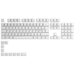 Glorious PC Gaming Race GPBT Keycaps - 115 PBT Tastenkappen, ISO, NO-Layout, Arctic White