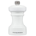 Cole&Mason Hoxton Gloss Saltkvarn 10cm, Blank Vit