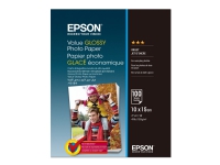 Epson Value - Blank - 100 x 150 mm - 183 g/m² - 100 ark fotopapper - för Epson L382, L386, L486 Expression Home HD XP-15000 Expression Premium XP-900