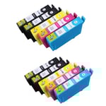 Epson T1285 XL Dubbelt Set Plus BK (4 x T1281, 2 x T1282, 2 x T1283, 2 x T1284) BK/C/M/Y kompatibla (ej Epson original) bläckpatroner.
