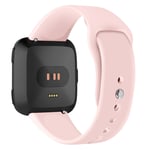 Fitbit Versa Lite klockband av silikon - Storlek: L / Rosa