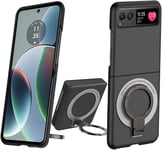 Compatiple with Motorola Moto Razr 2023 Magnetic Stand Phone Case, Metal Wireles