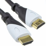 kenable Certified Ultra High Speed HDMI 2.1 Cable 8K@60/4K@120 48Gbps White Plug 4m [4 metres]