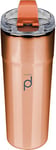 DrinkPod Metallic Range Reusable Coffee Cups, 500ml/ 0.5L On-The-Go Stainless Steel Double Wall Travel Mugs | Keeps Drinks Hot for 6 Hours | Metallic Copper Finish, HCF-500CU