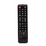 Replacement Remote Control Compatible for Samsung UE55MU6120 HDR 4K Ultra HD Smart TV, 55" with TVPlus, Black