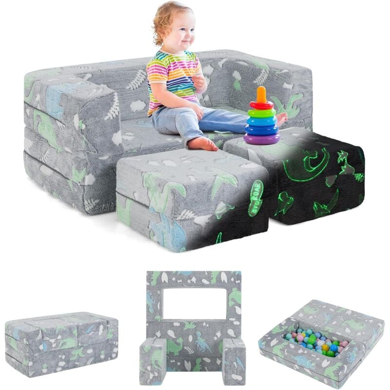 Meuble Enfant Bleu Fauteuil Convertible 3en1 Enfant ANONER – Canapé + Table + Tabouret Bleu Profond | Mousse Haute Densité Pour Garçons & Filles Meuble Enfant Bleu Fauteuil Convertible 3en1 Enfant ANONER – Canapé + Table + Tabouret Bleu Profond | Mousse Haute Densité Pour Garçons & Filles