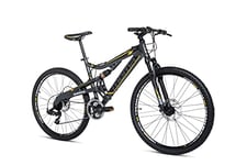 Moma Bikes, Vélo VTT, EQX 27,5"- 5.0 , Aluminium, SHIMANO 24V, Freins a Disque, Double Suspension (Plusieurs Tailles)