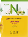 Nutrilett 10x35g VLCD Chicken Soup painonhallintaan tarkoitettu ruokavalionkorvike